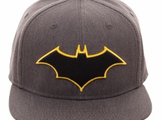 Batman Dark Knight casquette baseball Snap Back Grey Logo Geek
