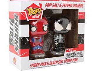 Marvel Funko Pop Home Salt & Pepper Shaker Set - Spider-man + Black Suit Spider-man - Funko POP!/Pop! Home - Little Geek