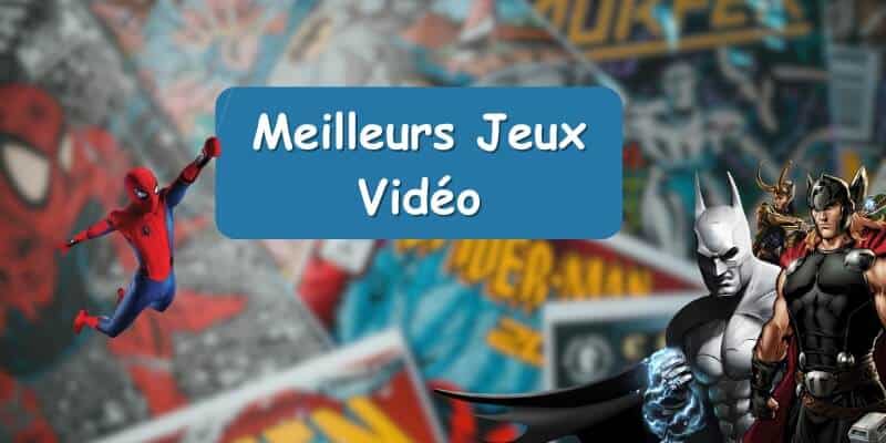 Héros de bandes dessinées sur fond de magazines de bandes dessinées